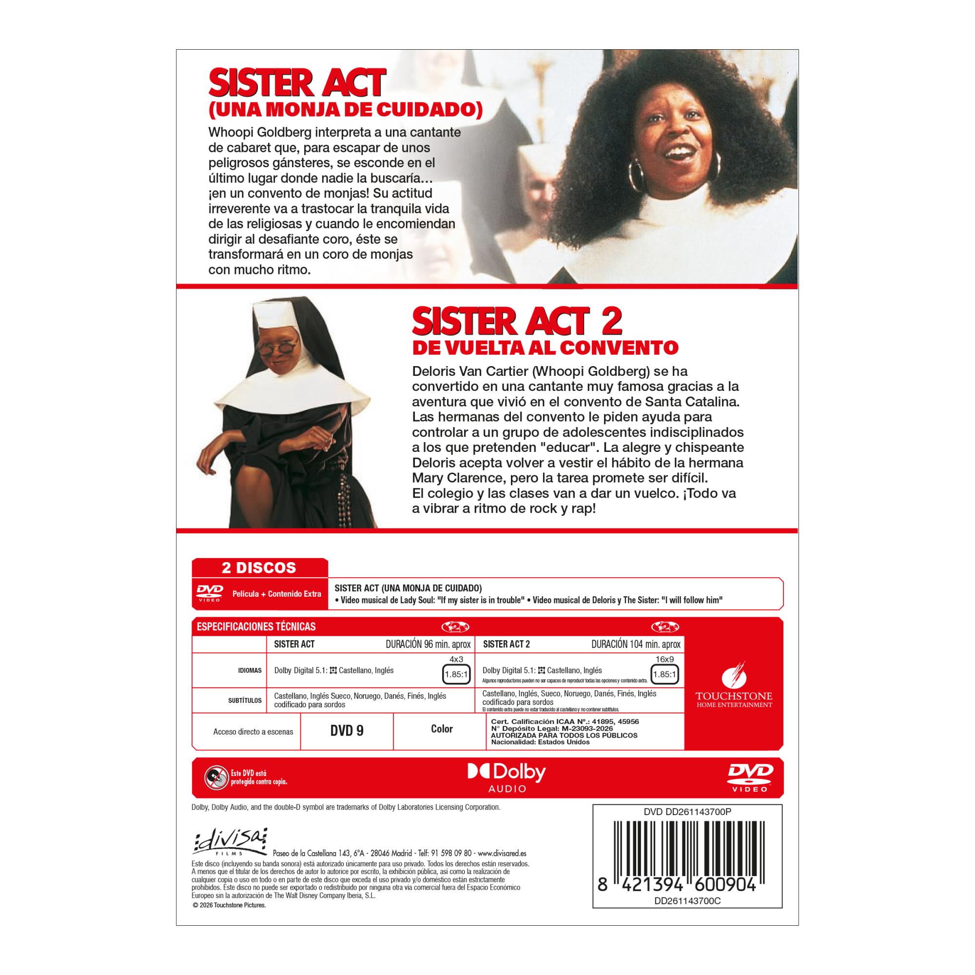 Imagen 2 de Sister Act: Colección 2 películas (DVD)