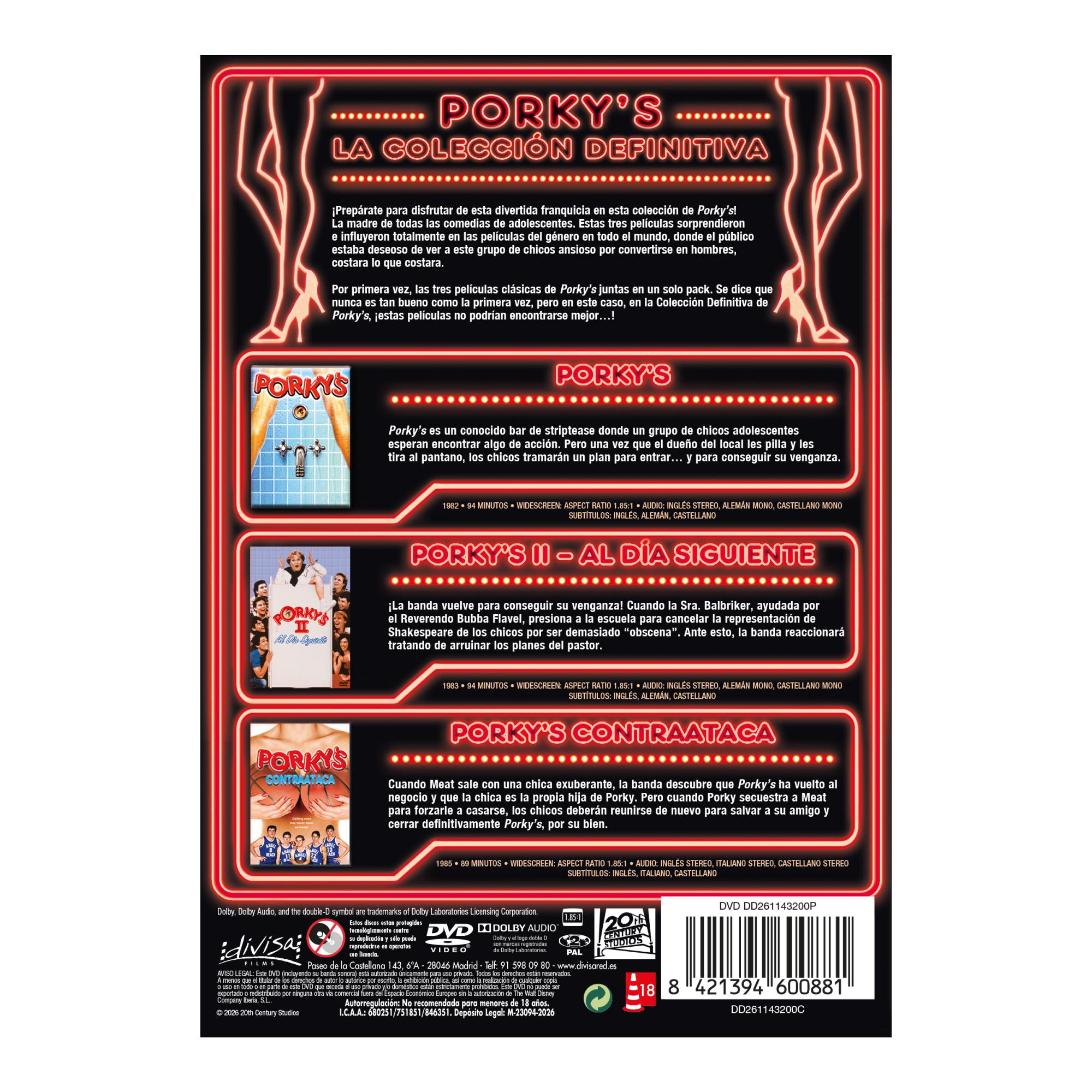 Imagen 2 de Porky's: Colección 3 películas (DVD)
