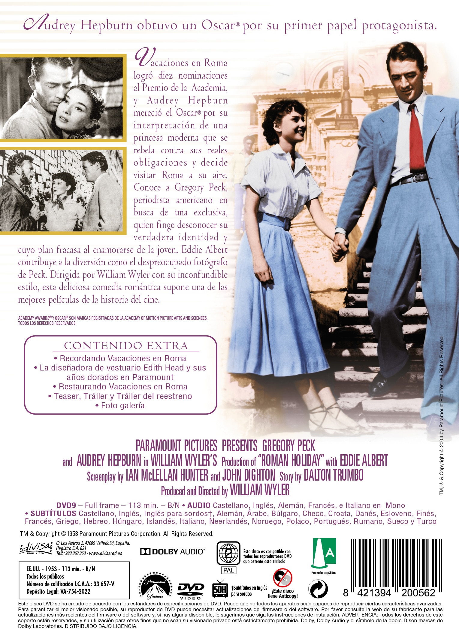 Vacaciones en Roma (DVD) 2