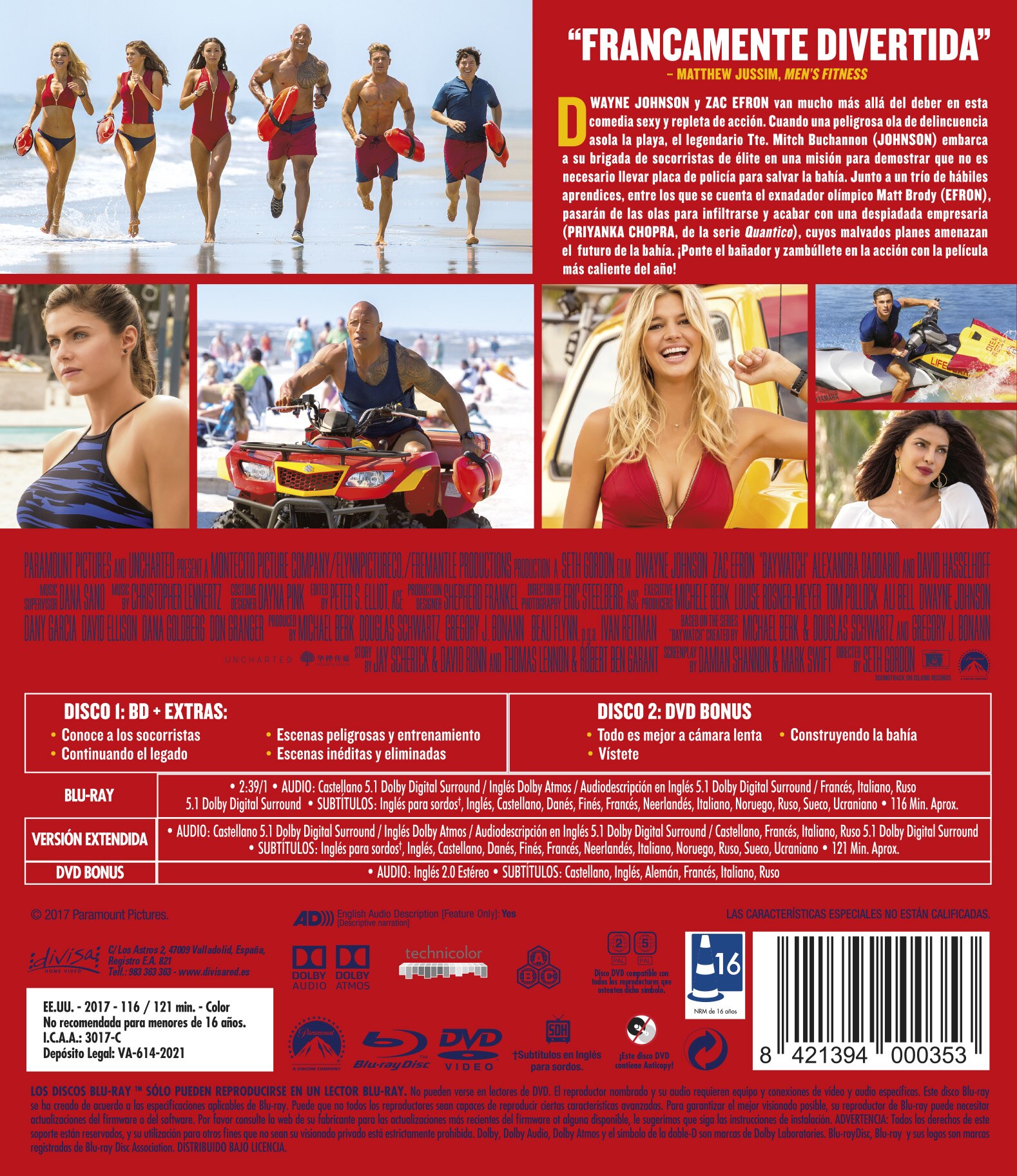 Baywatch: Los Vigilantes de la Playa (Blu-Ray + DVD) 2