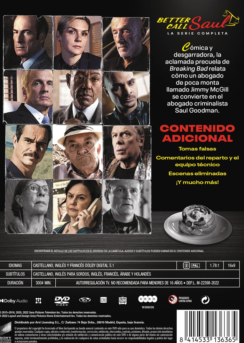 Pack Better Call Saul. Temporadas 1-6 (DVD) 2