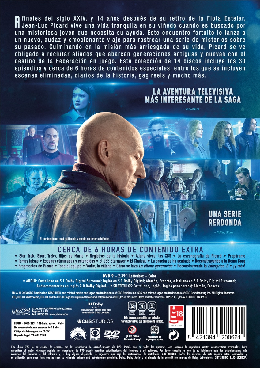 Imagen 2 de Star Trek: Picard. Serie completa (DVD)