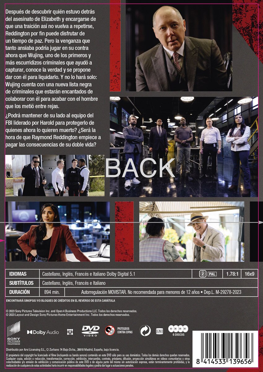 The Blacklist. 10ª Temporada (Temporada Final) (DVD) 2