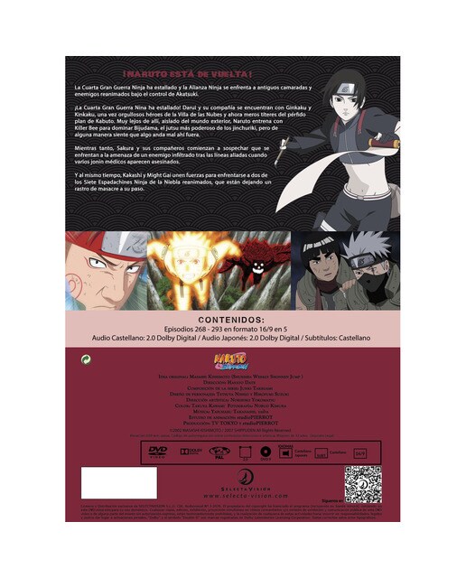 Naruto Shippuden box 11 268 a 295 (28 episodios) (DVD) 2