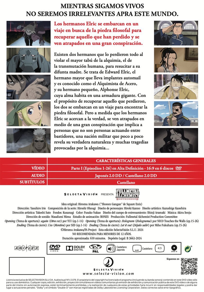 Fullmetal alchemist Brotherhood box 1 (DVD) 3