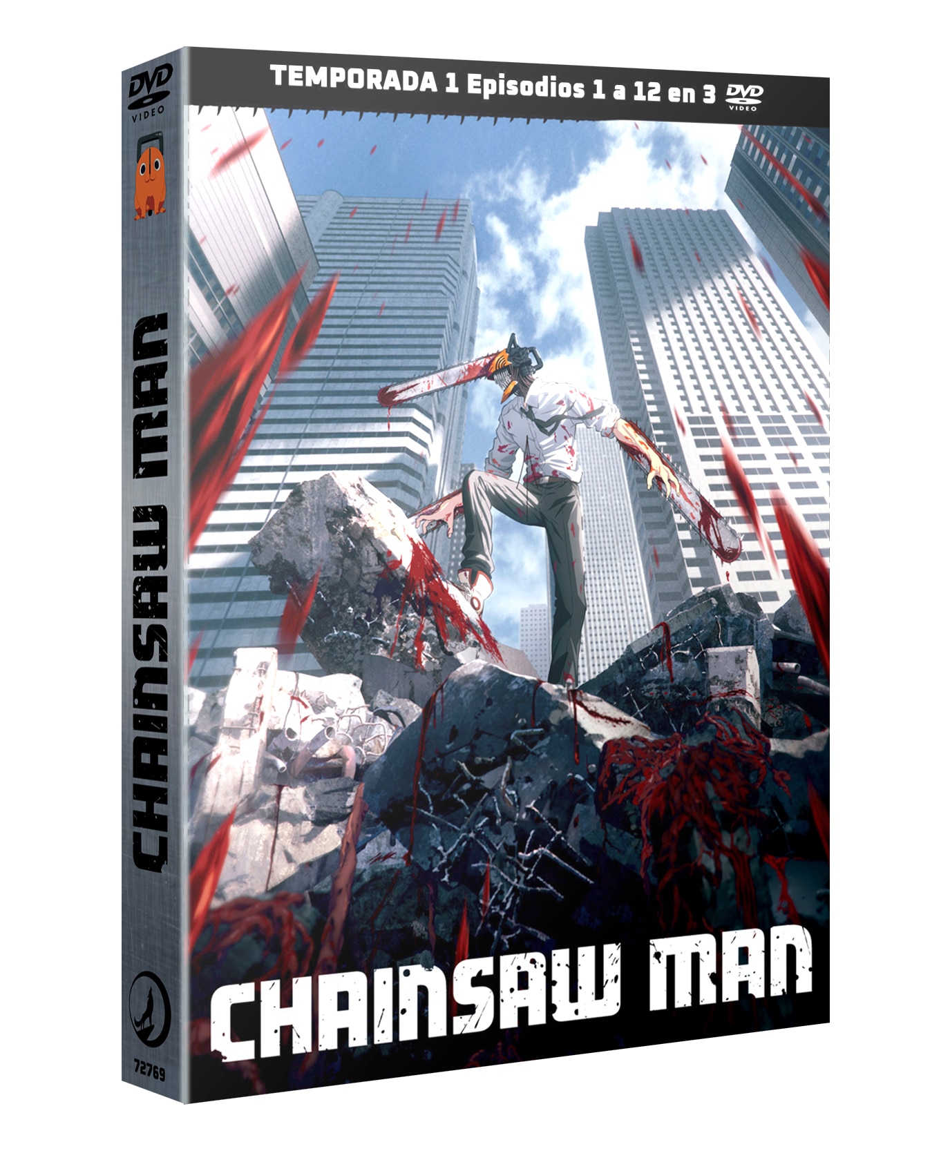 Chainsaw Man. 1ª Temporada completa, episodios 1 a 12 (DVD) 3