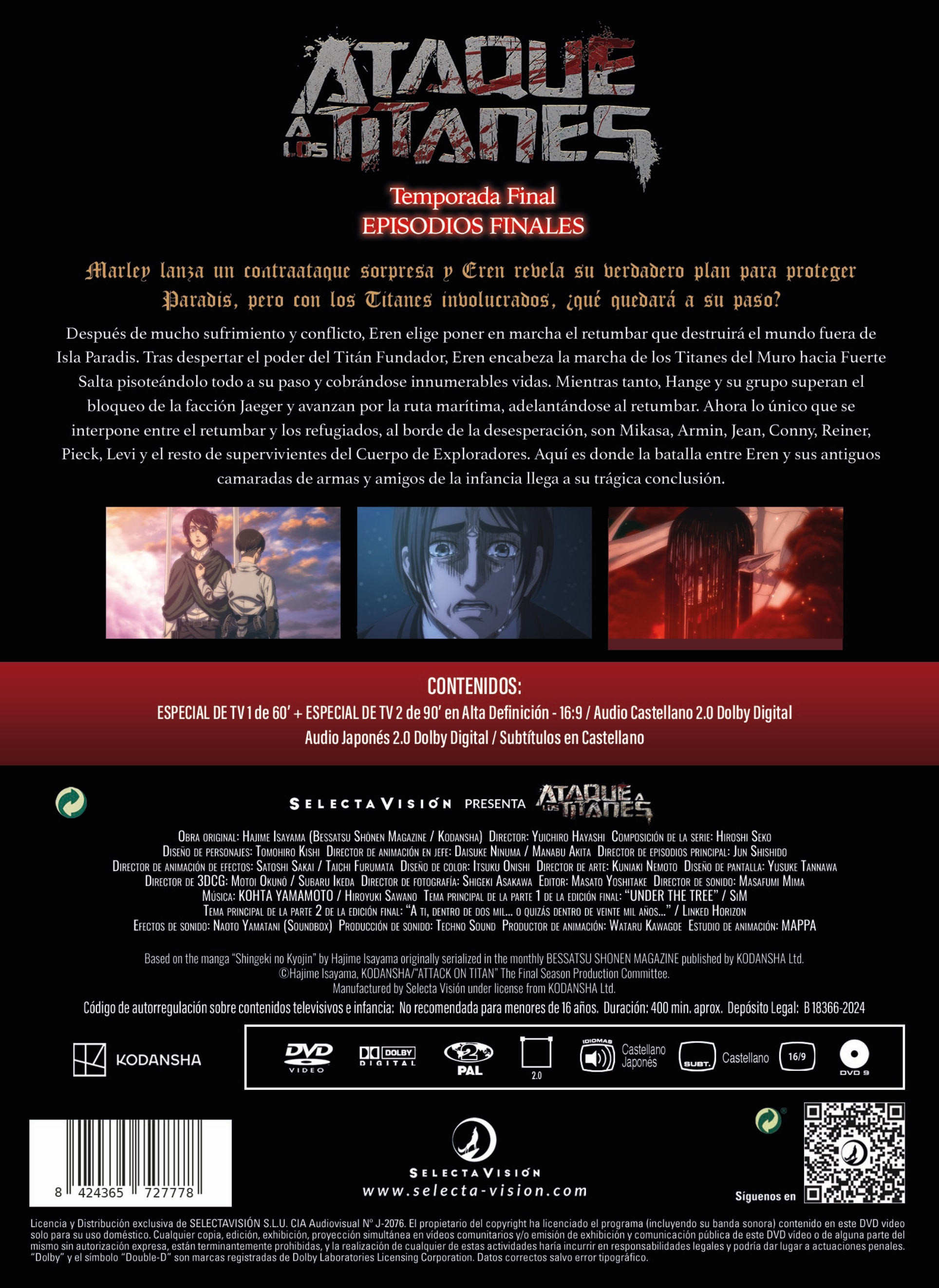 Ataque a los titanes los capitulos finales (DVD) 4
