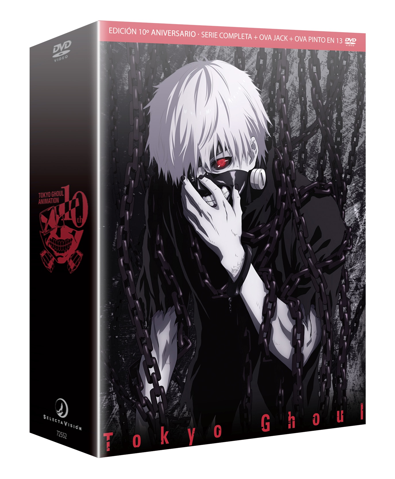 Tokyo ghoul. serie completa + ova jack: 30 min; ova pinto 24 minutos (DVD) 1