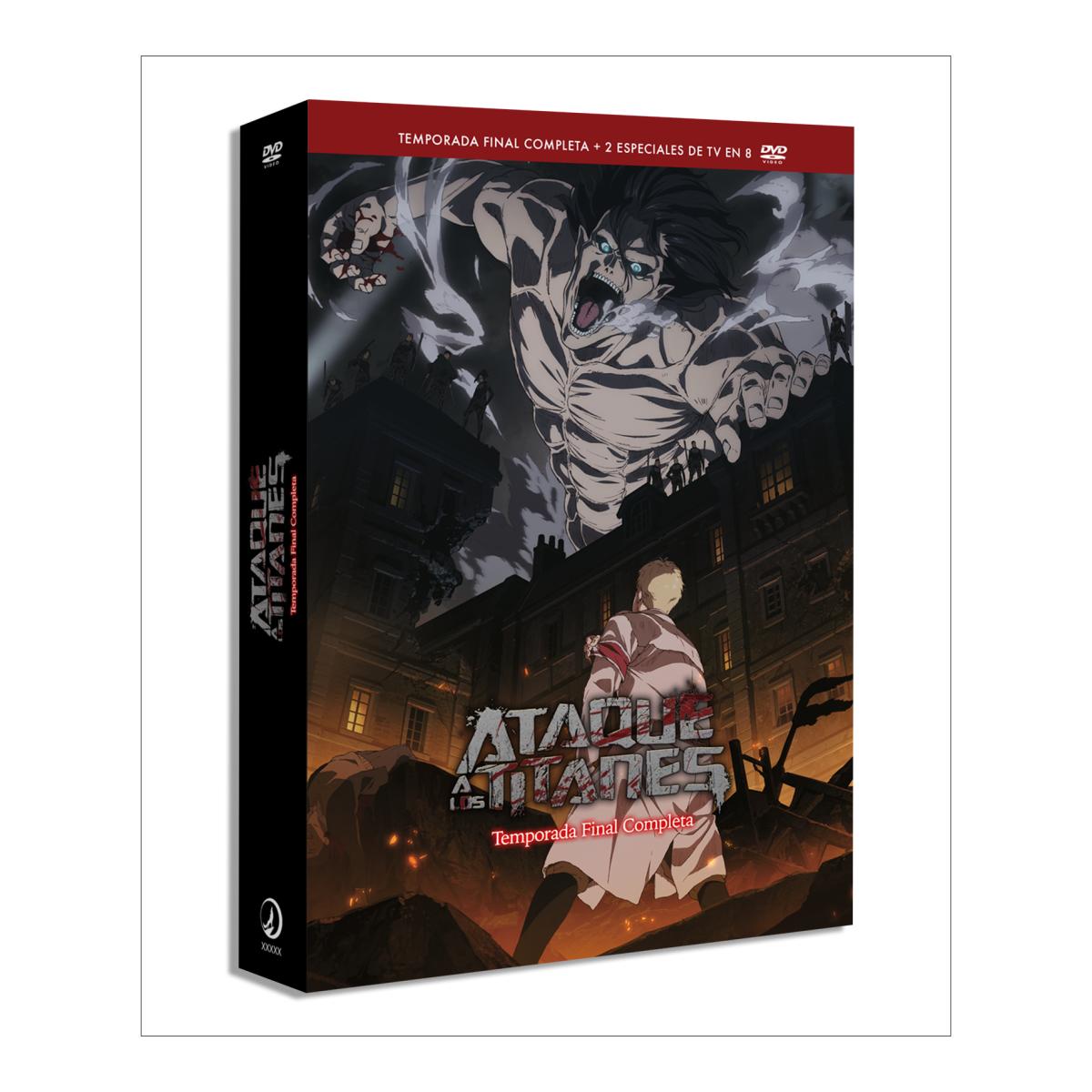Ataque a los Titanes - Temp Final Completa (Final P1 + P2 + Capítulos Finales). EP. 60 a 87 + 2 TV Special (DVD) 2