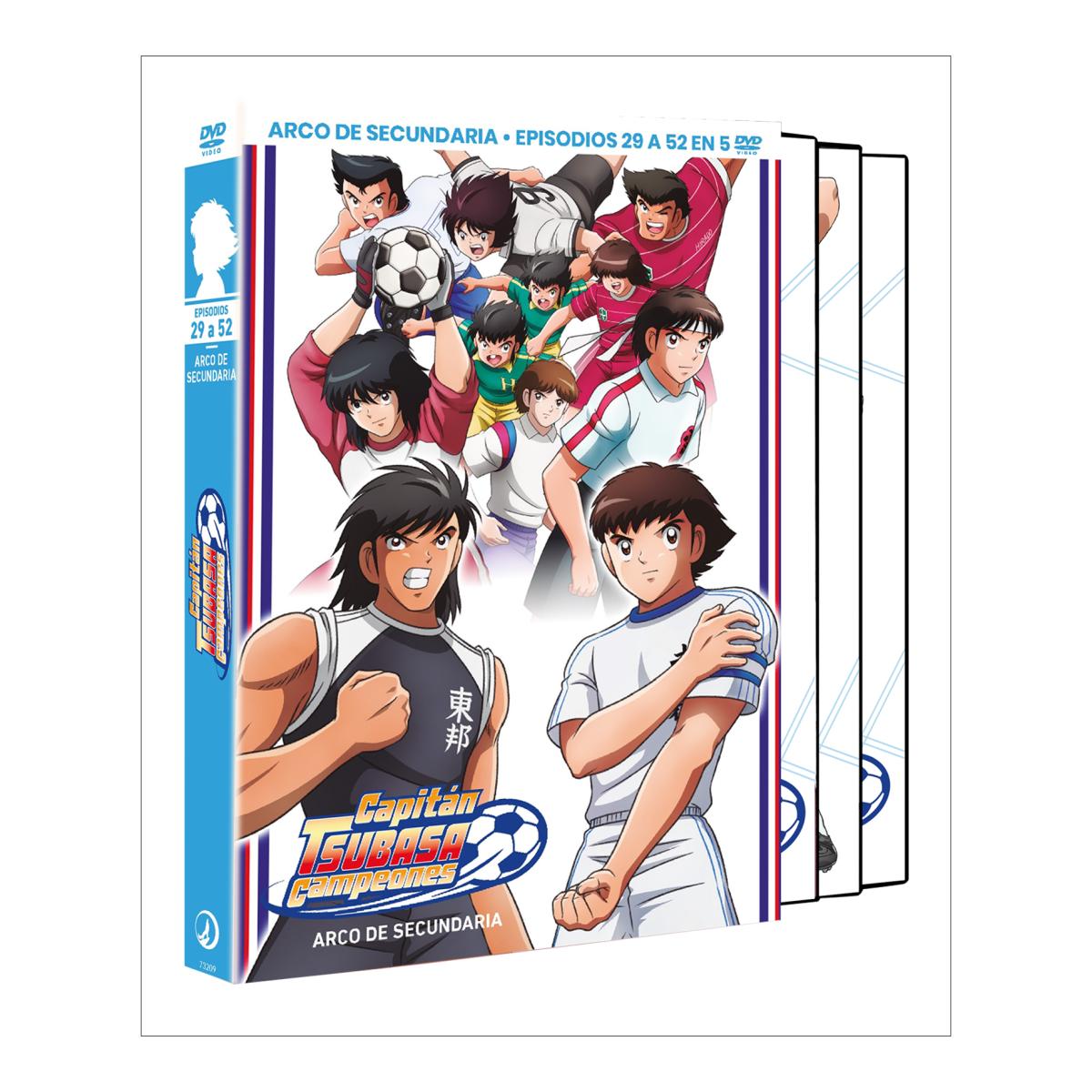 CAPITÁN TSUBASA. CAMPEONES Temporada 1 Arco de secundaria. episodios 29 a 52. (DVD) 2