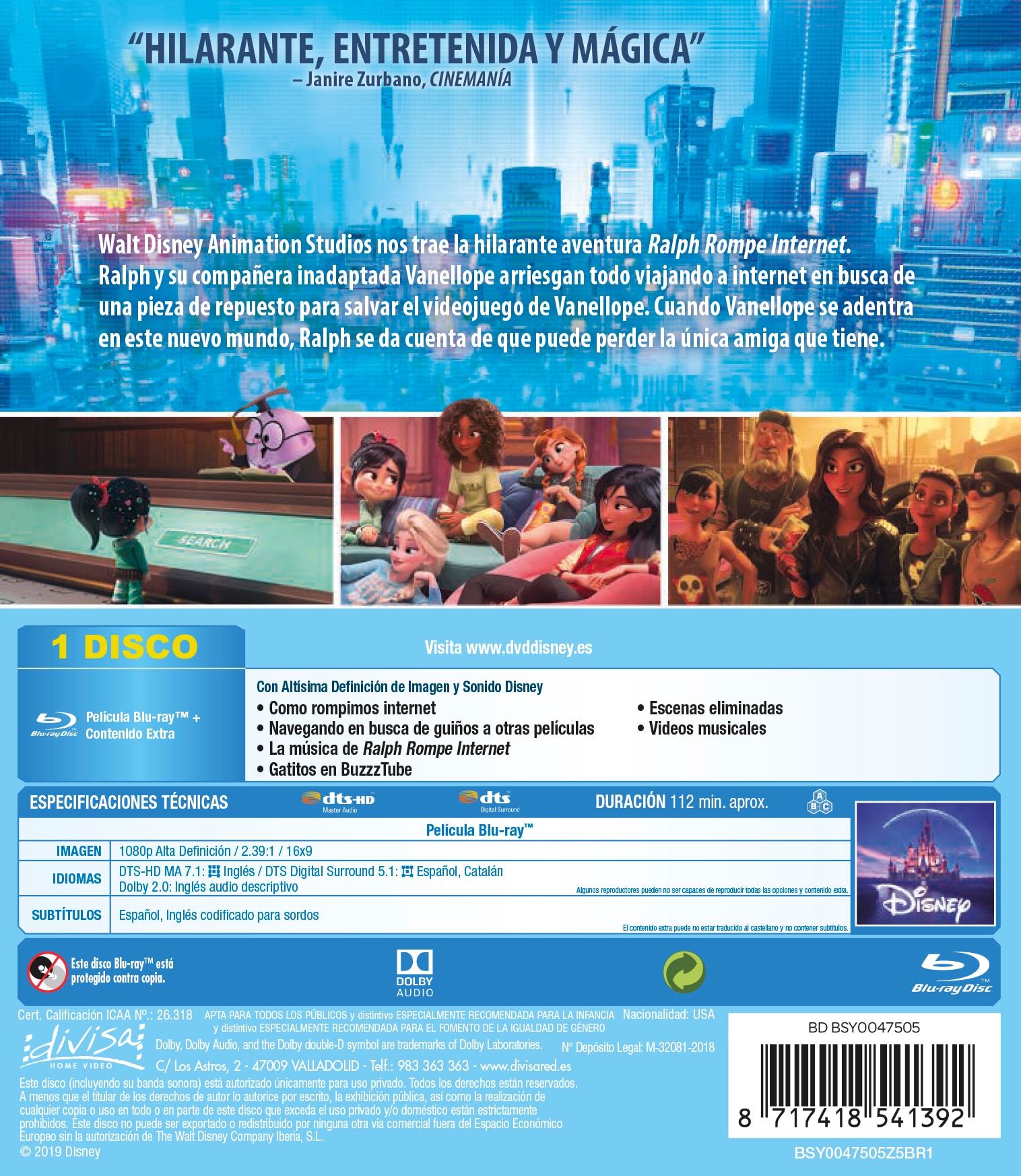 Imagen 2 de Ralph rompe internet (Blu-Ray)