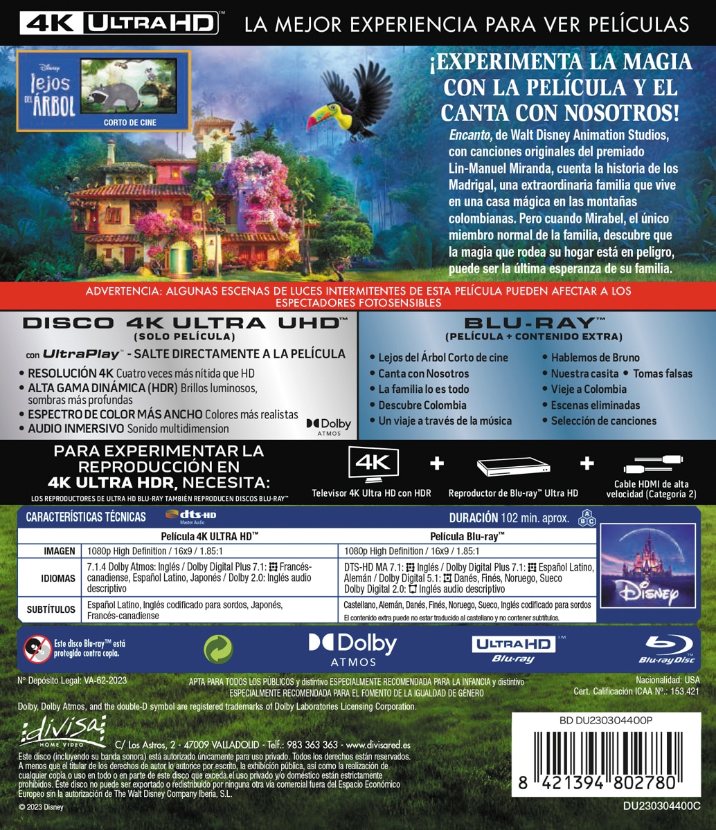Encanto (4K Ultra HD + Blu-Ray) 2