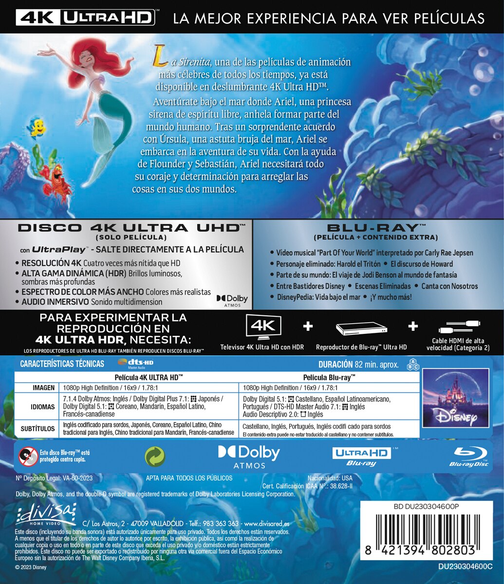La sirenita (4K Ultra HD + Blu-Ray) 2