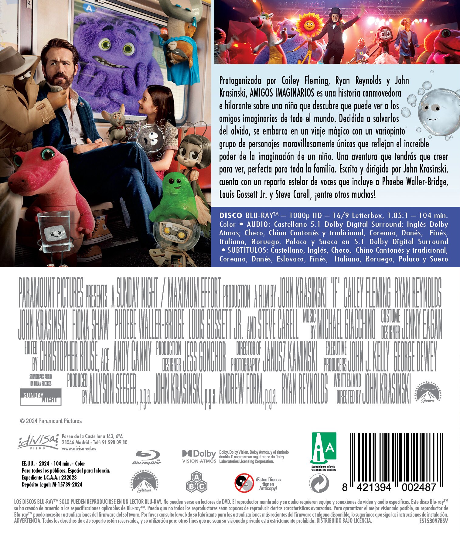 Amigos imaginarios (Blu-Ray + Cuaderno Juegos) 2