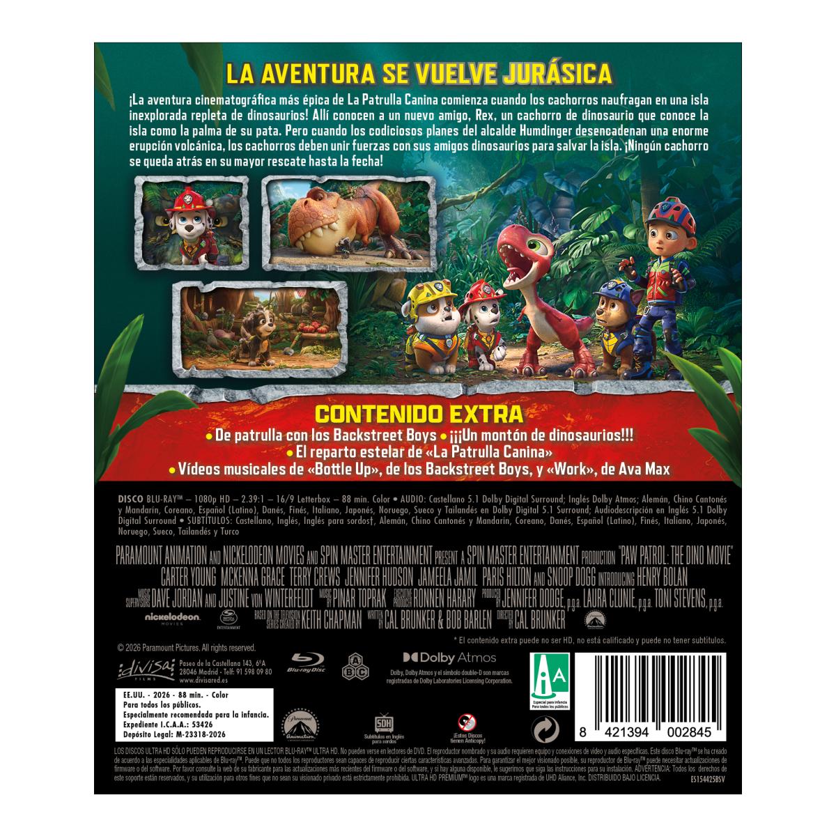 Imagen 2 de La Patrulla Canina: La dino película (Blu-Ray)