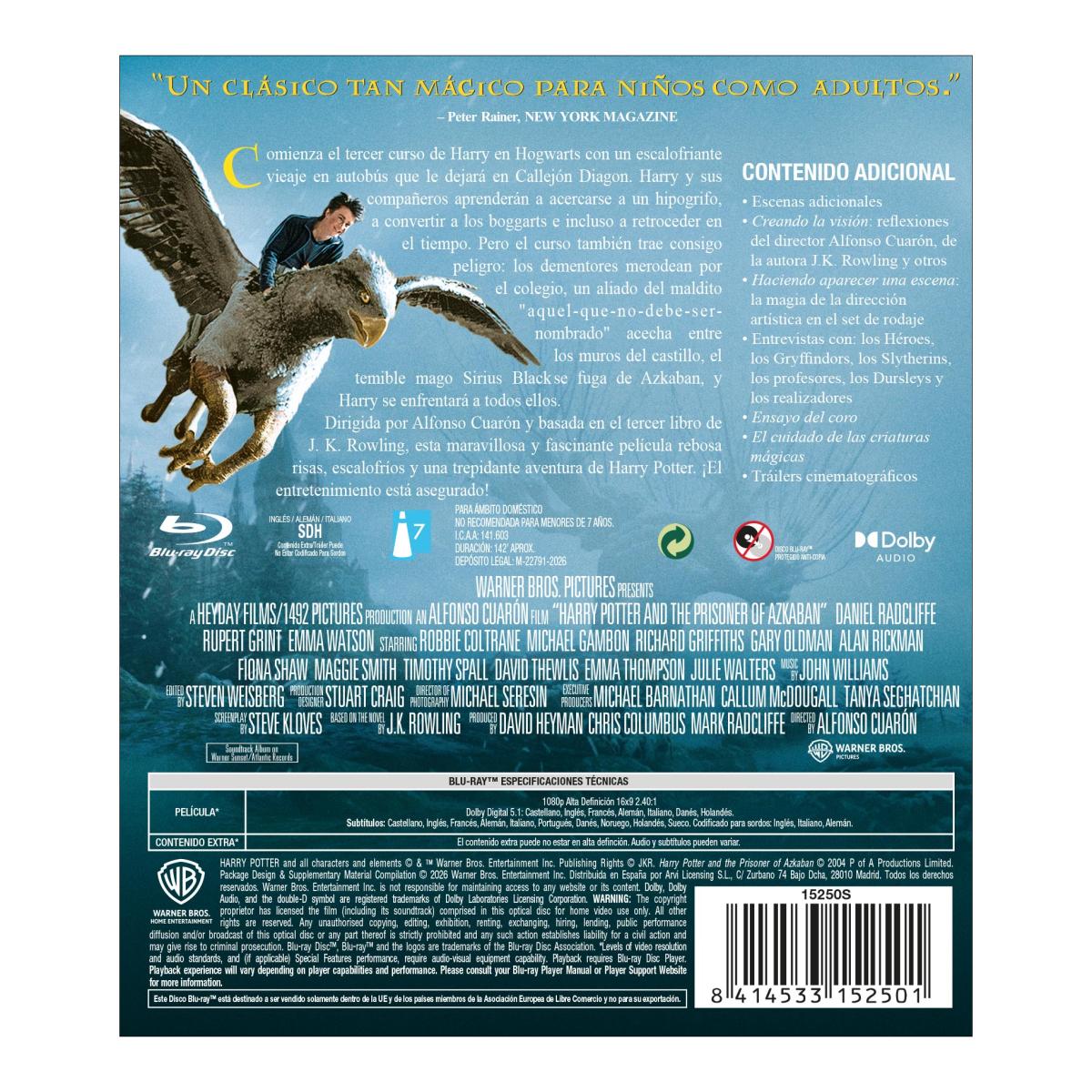 Imagen 2 de Harry Potter 3: el prisionero de Azkaban (Blu-Ray)