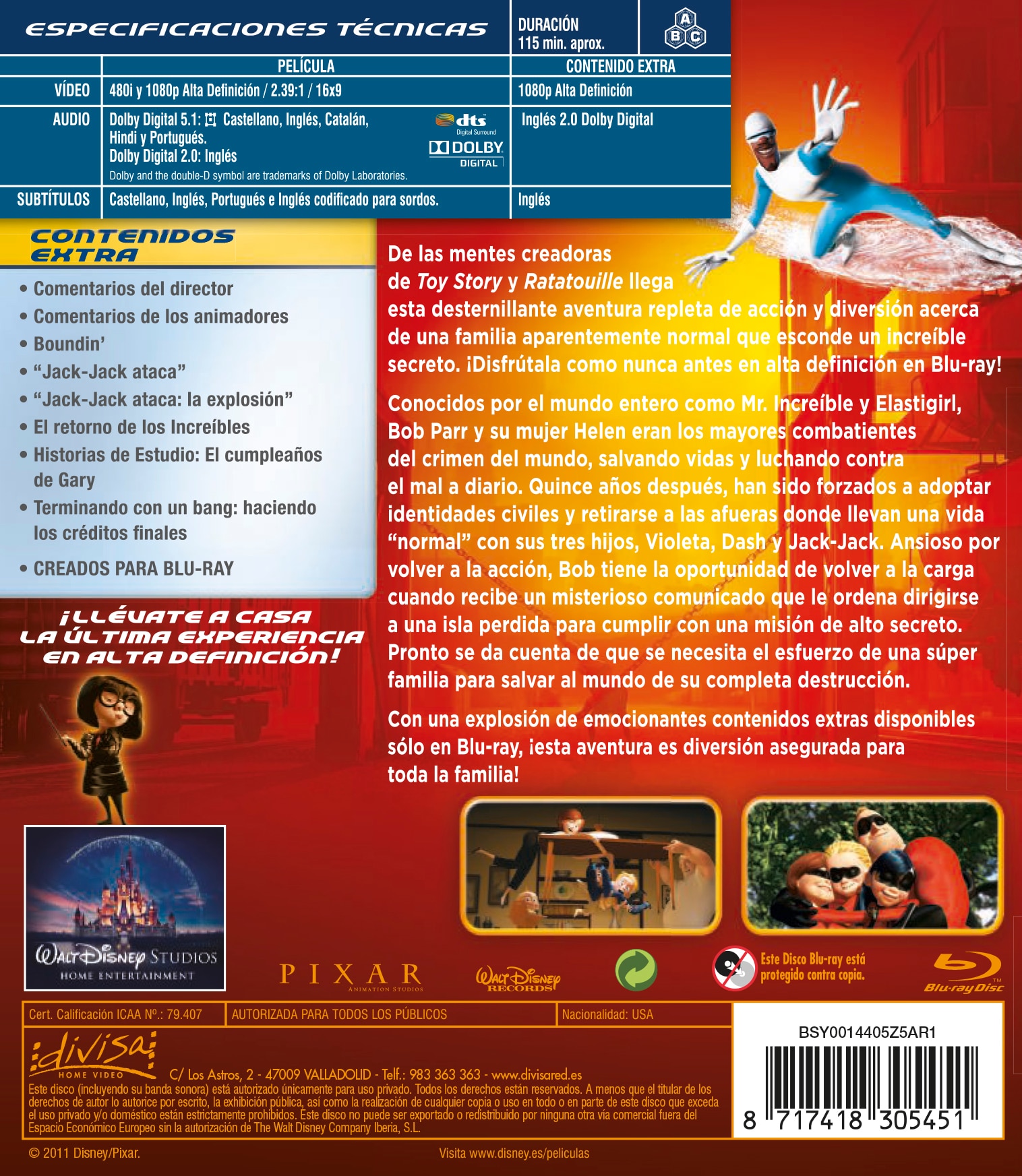 Los Increíbles (Blu-Ray) 2