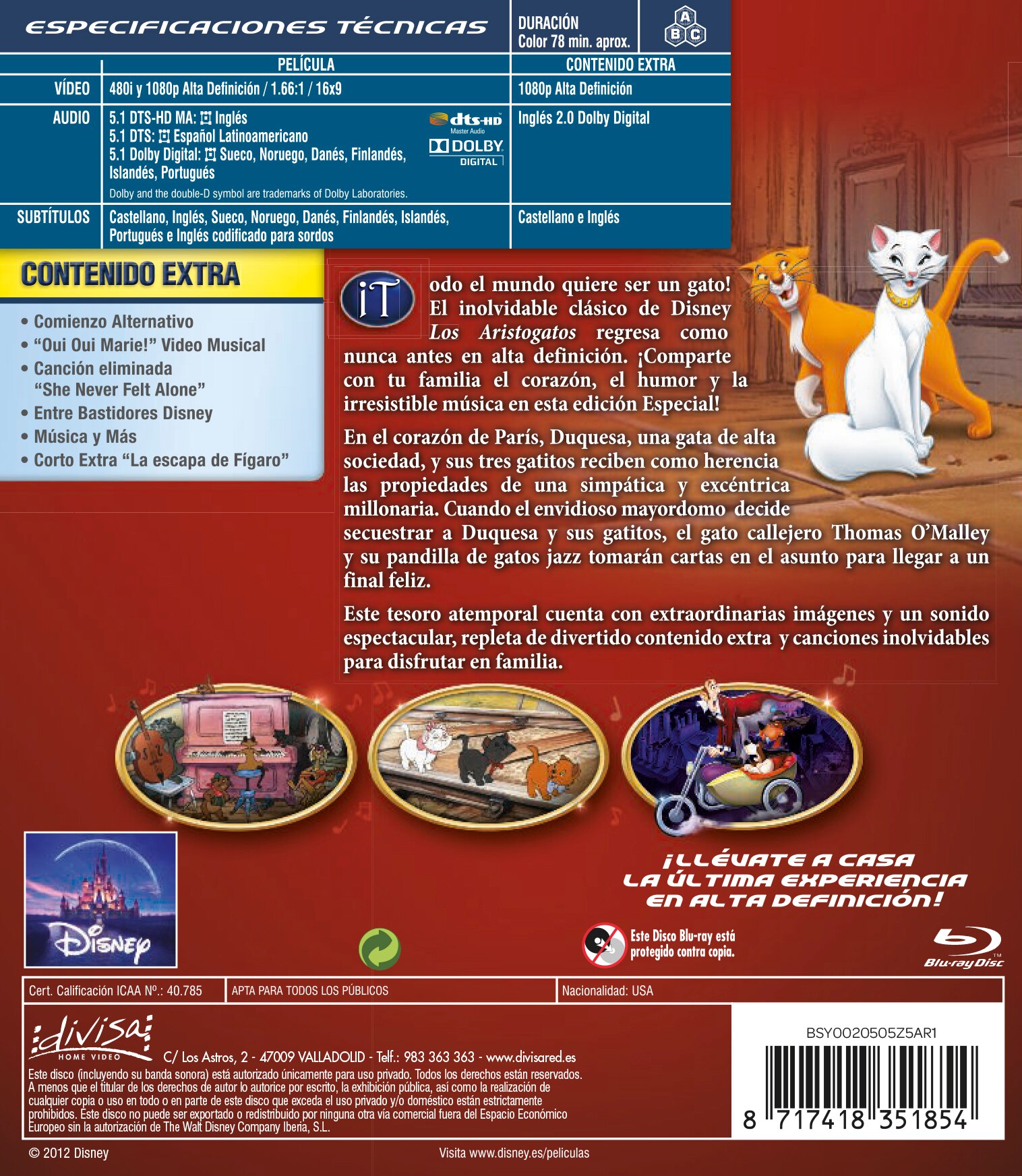Los Aristogatos (Blu-Ray) 2