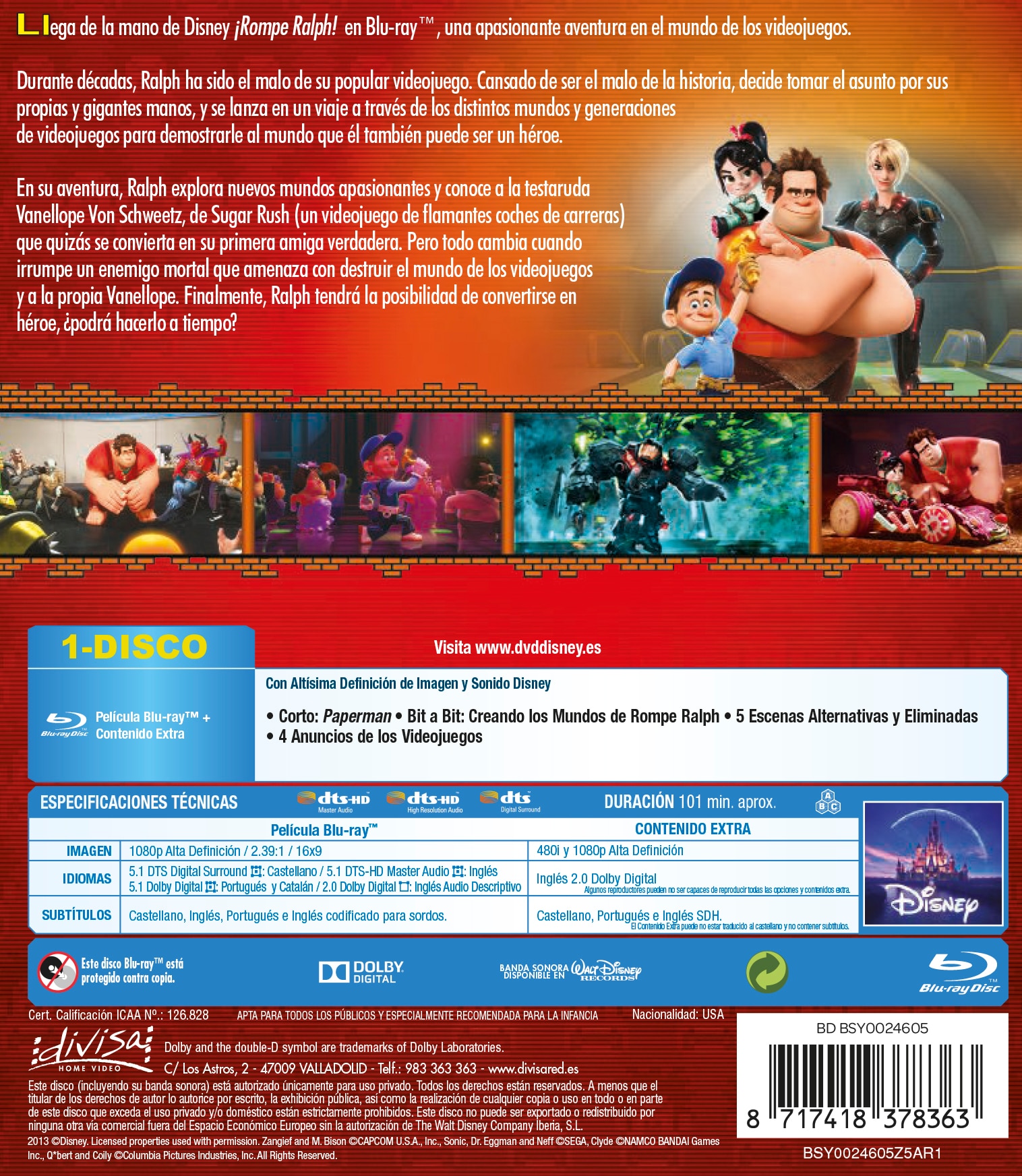 ¡Rompe Ralph! (Blu-Ray) 2