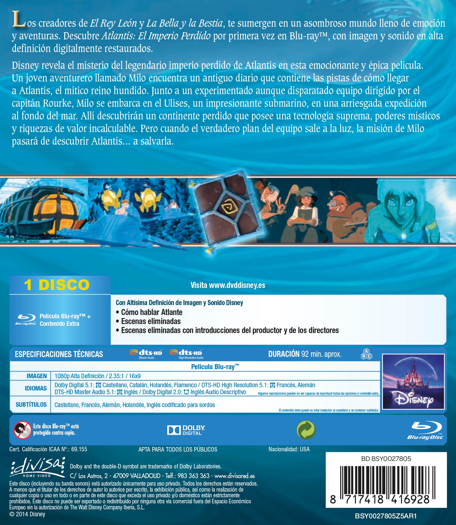 Atlantis: El Imperio perdido (Blu-Ray) 2