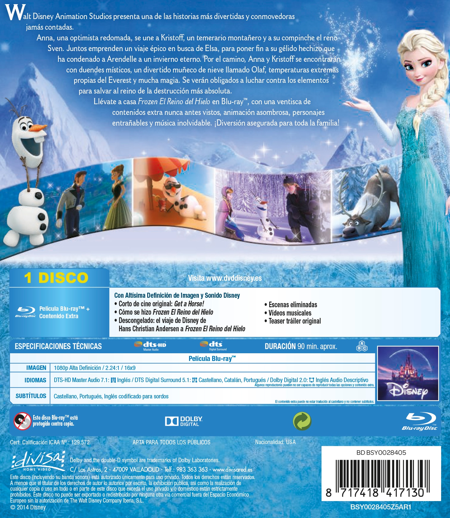 Frozen: El reino del hielo (Blu-Ray) 2