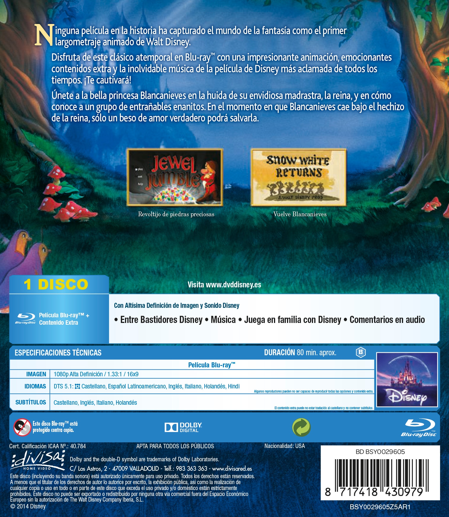 Blancanieves y los Siete Enanitos (Blu-Ray) 2