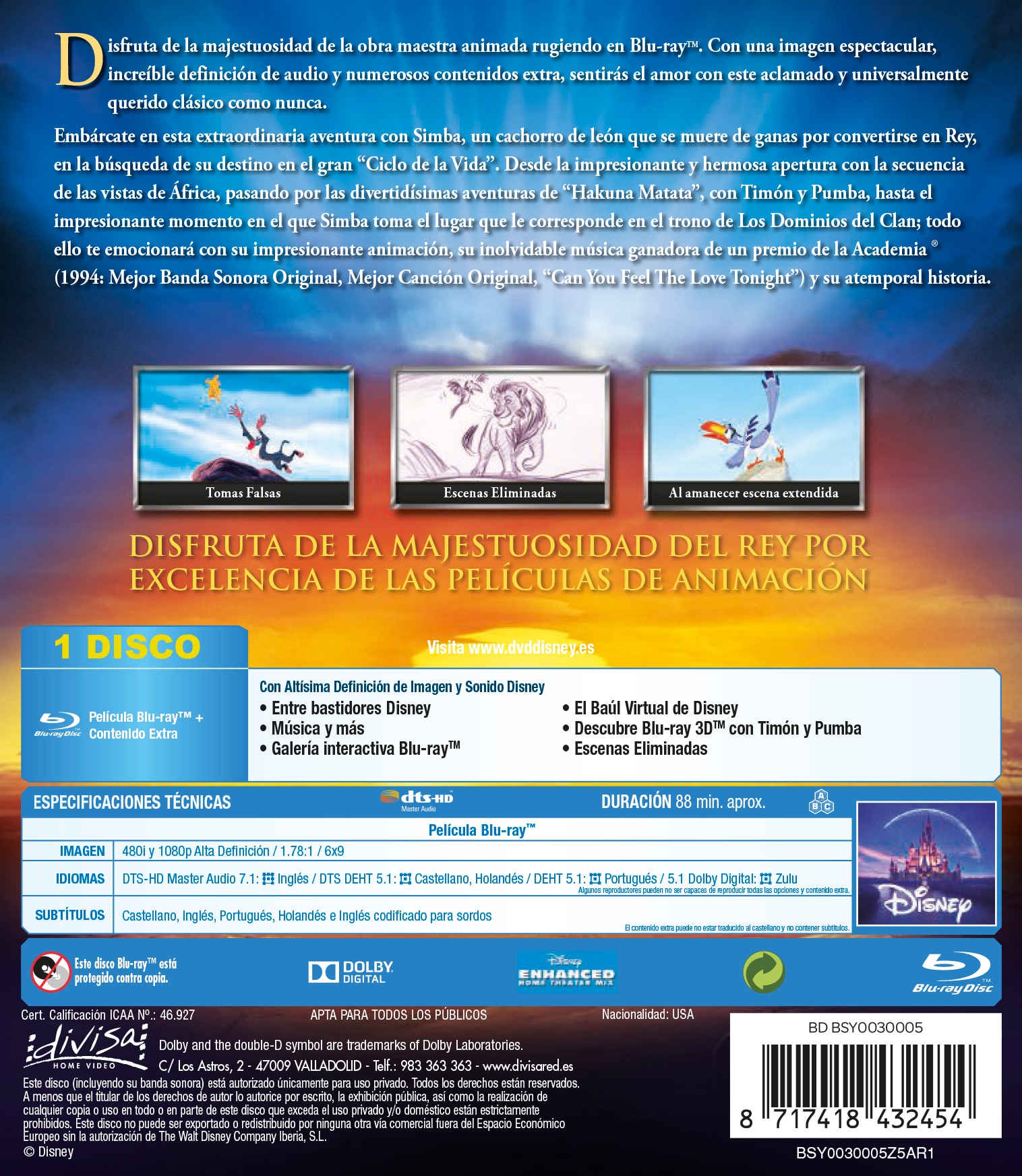 El Rey León (Blu-Ray) 2