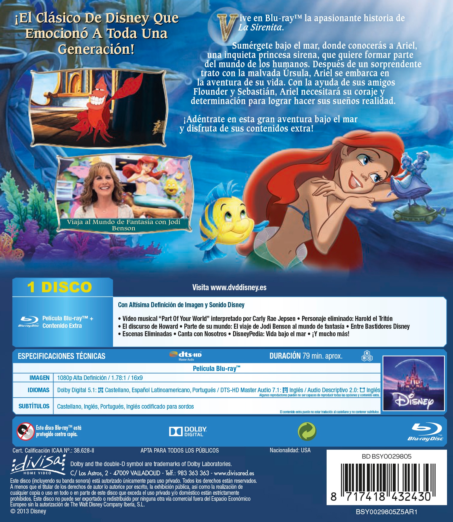 La Sirenita (Blu-Ray) 2