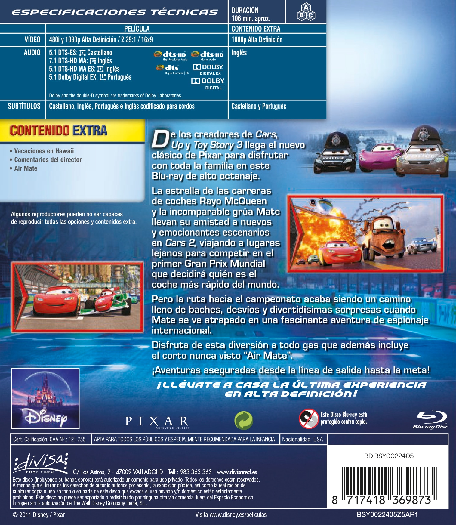 Cars 2 (Blu-Ray) 2