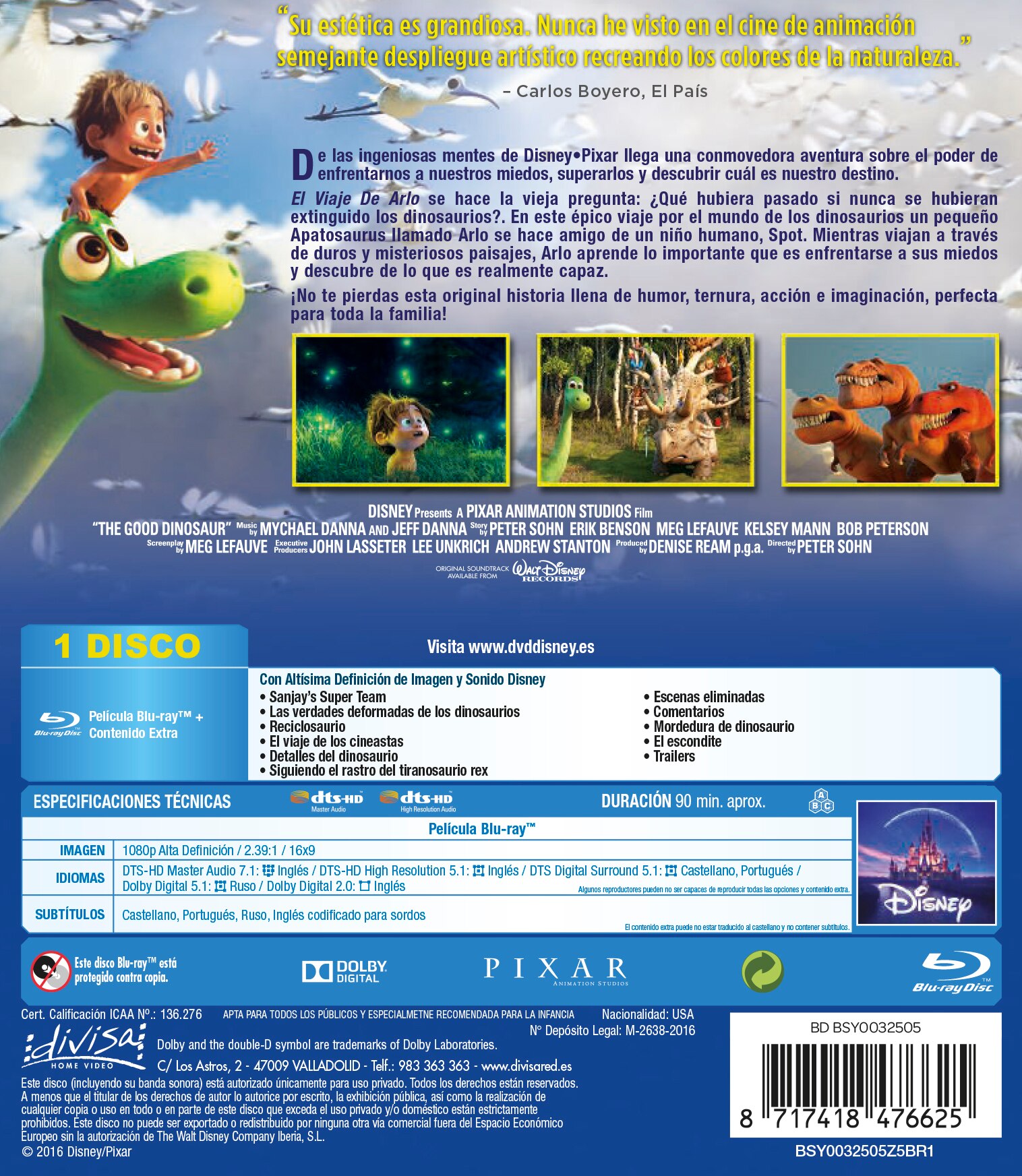 El viaje de Arlo (The good dinosaur) (Blu-Ray) 3