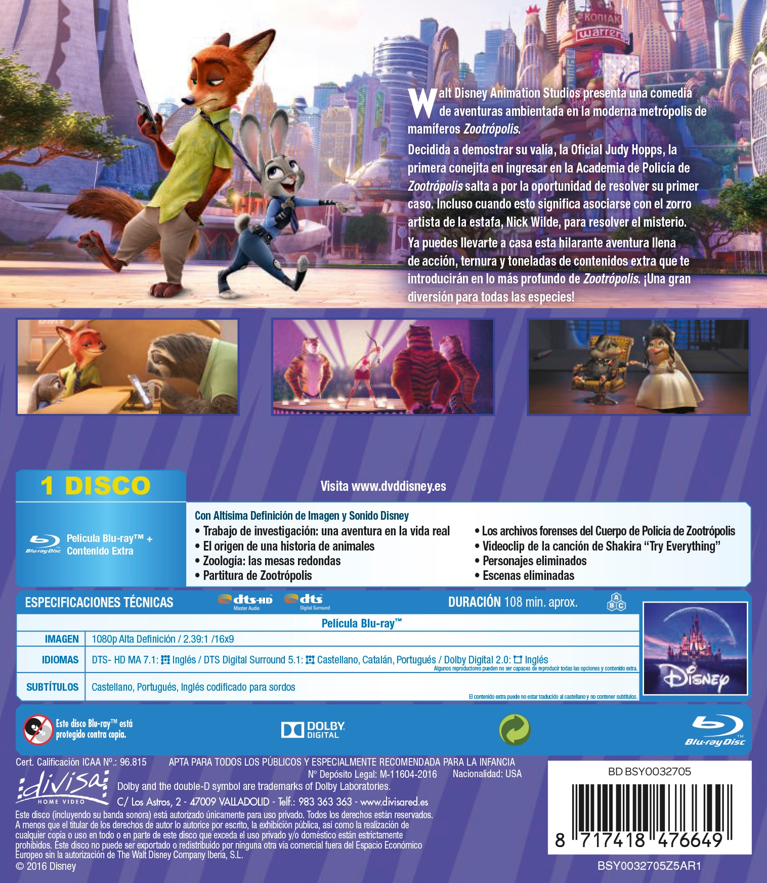 Zootrópolis (Blu-Ray) 3