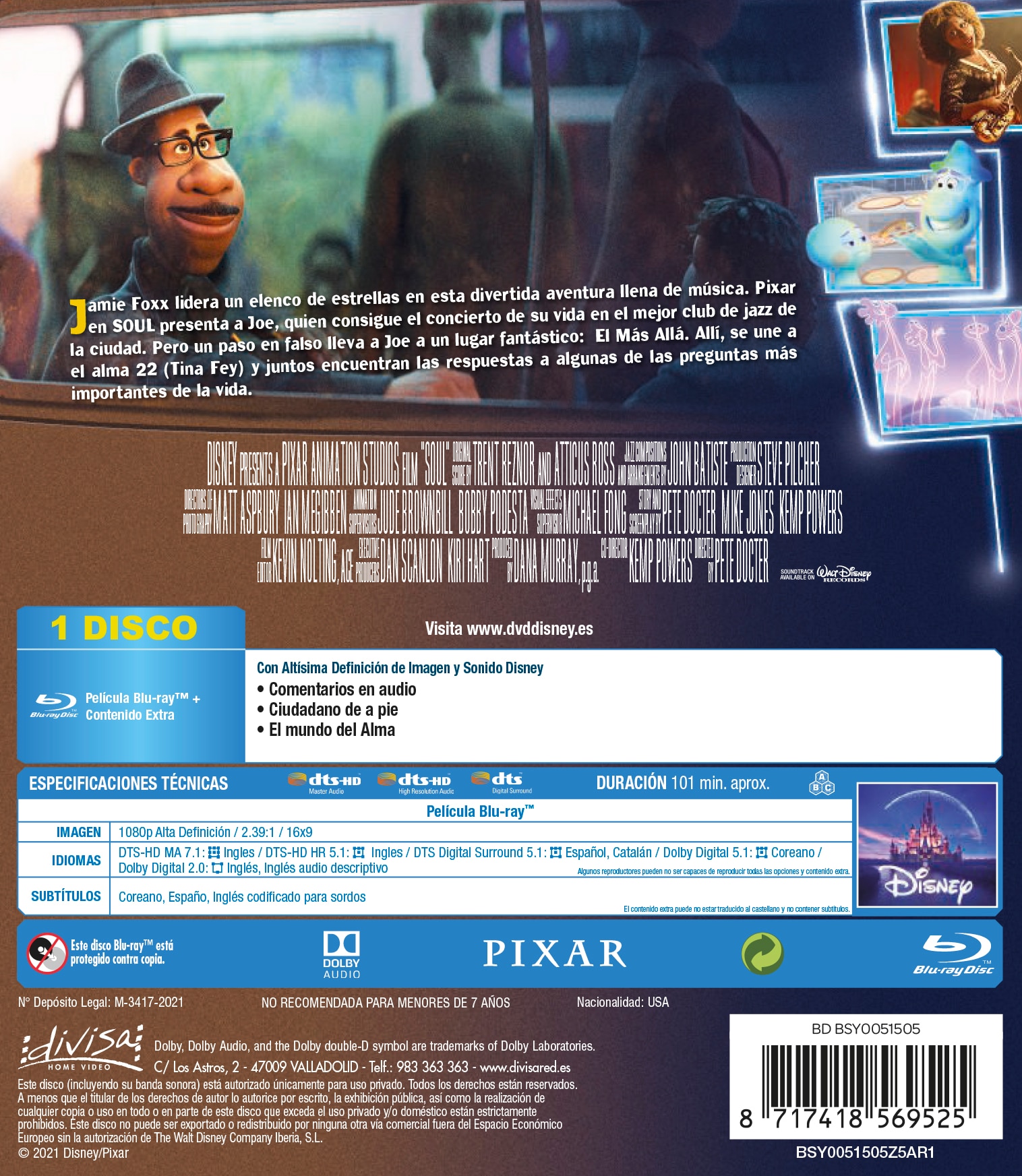 Imagen 2 de Soul (Blu-Ray)
