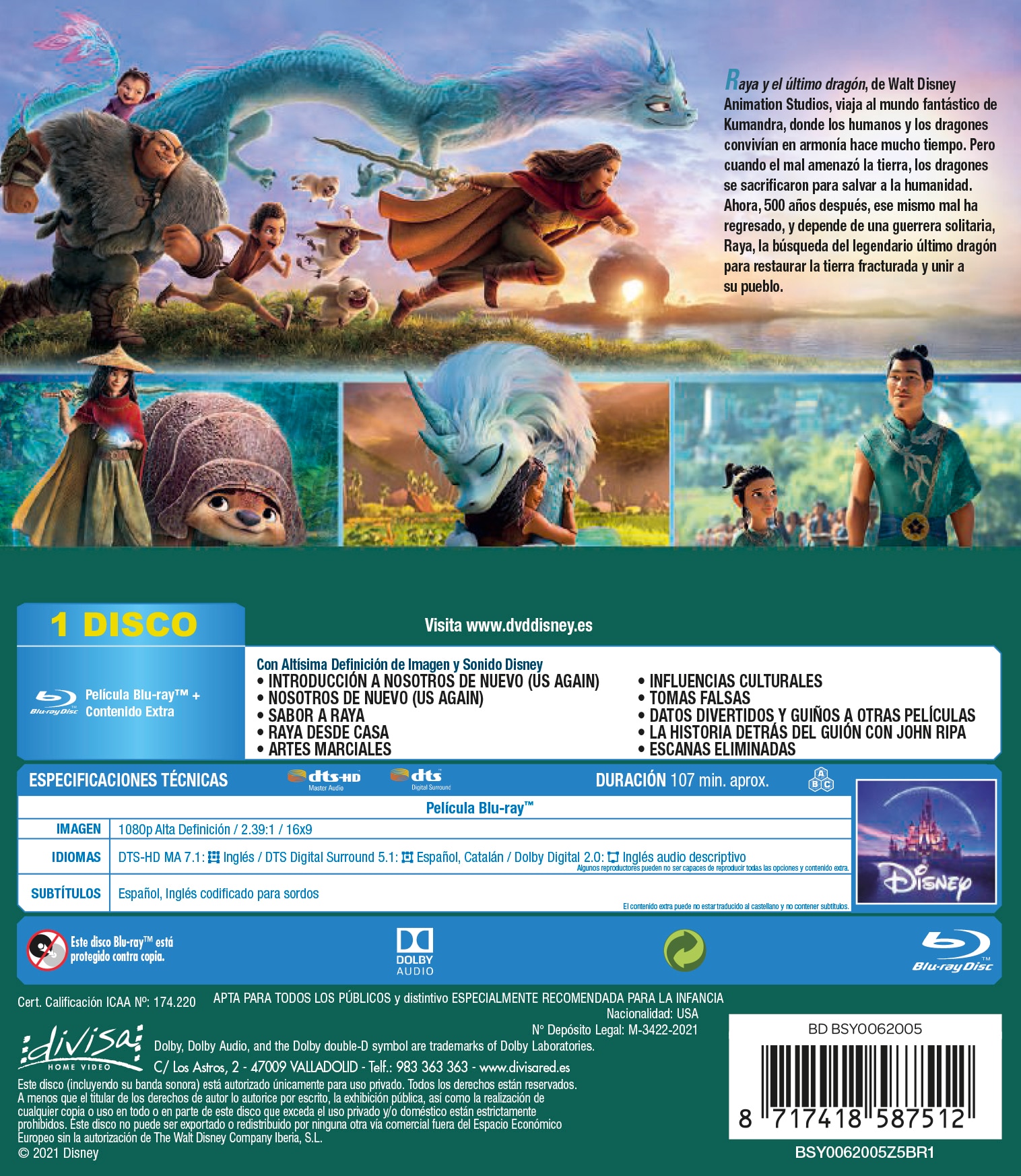 Raya y el último dragón (Blu-Ray) 2