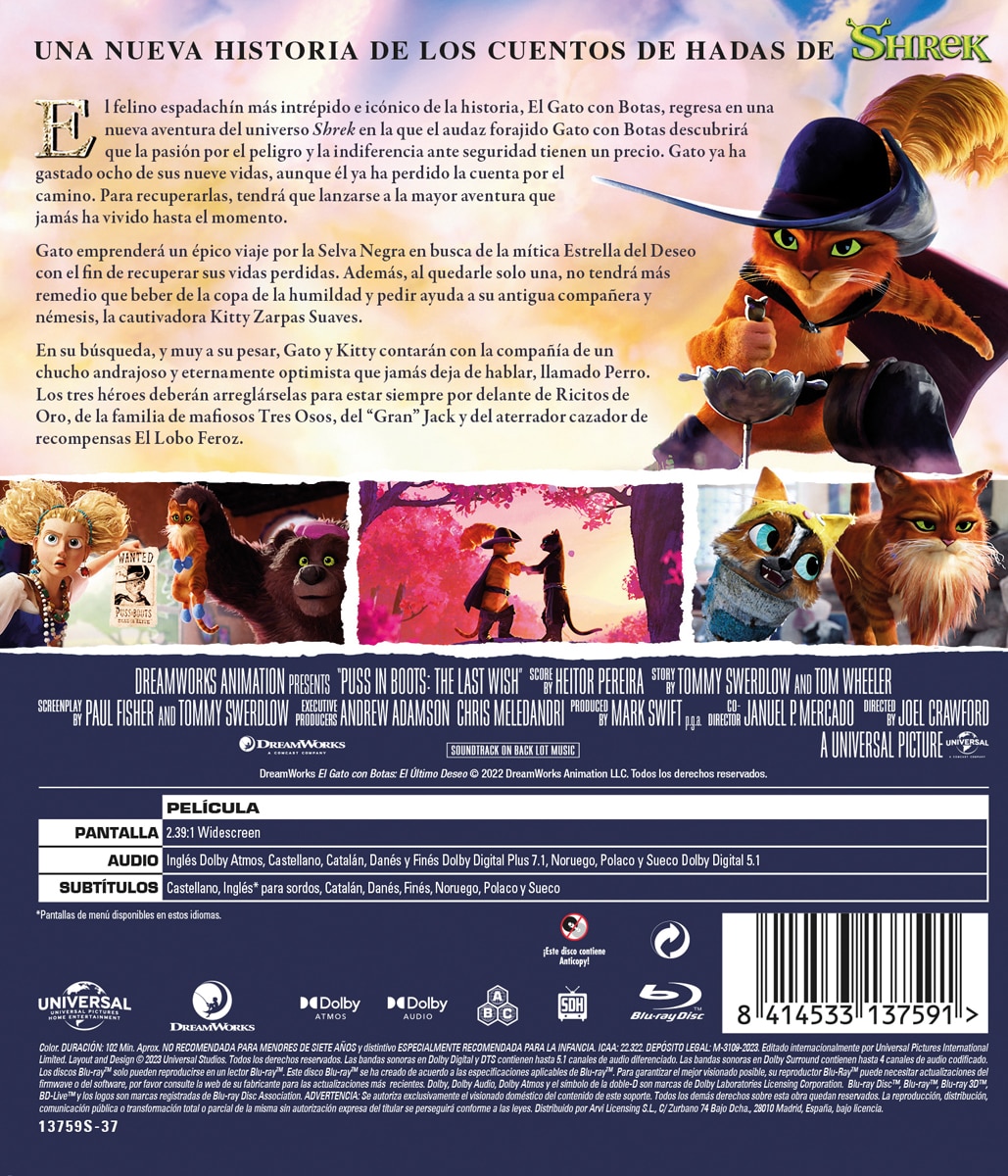 El gato con botas: El último deseo (Blu-Ray) 2