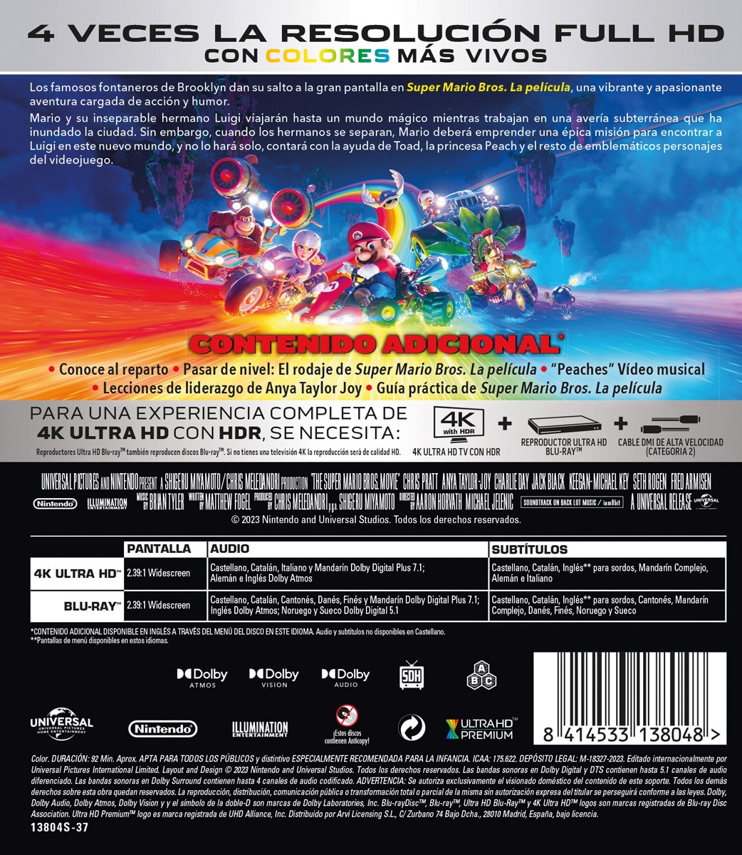 Super Mario Bros: La película (4K Ultra HD + Blu-Ray) 2