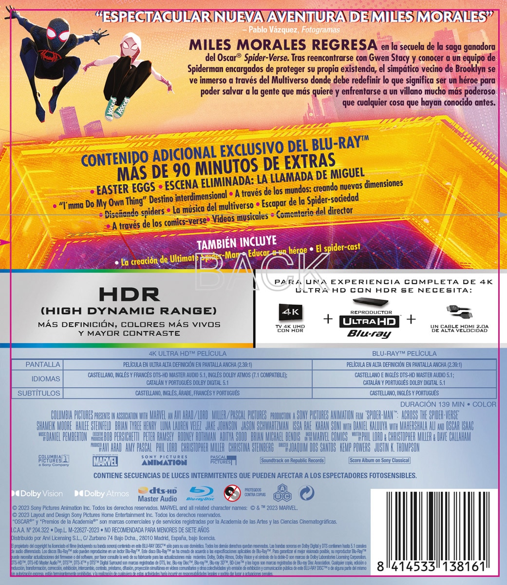 Spider-Man: Cruzando el multiverso (4K Ultra HD + Blu-Ray) 2
