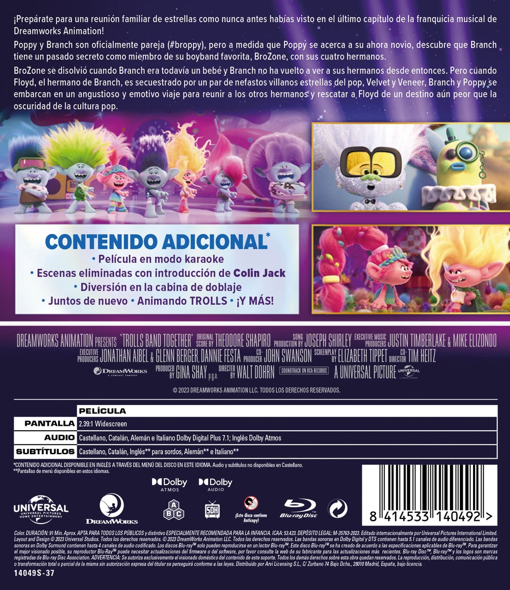 Trolls 3: Todos juntos (Blu-Ray) 2