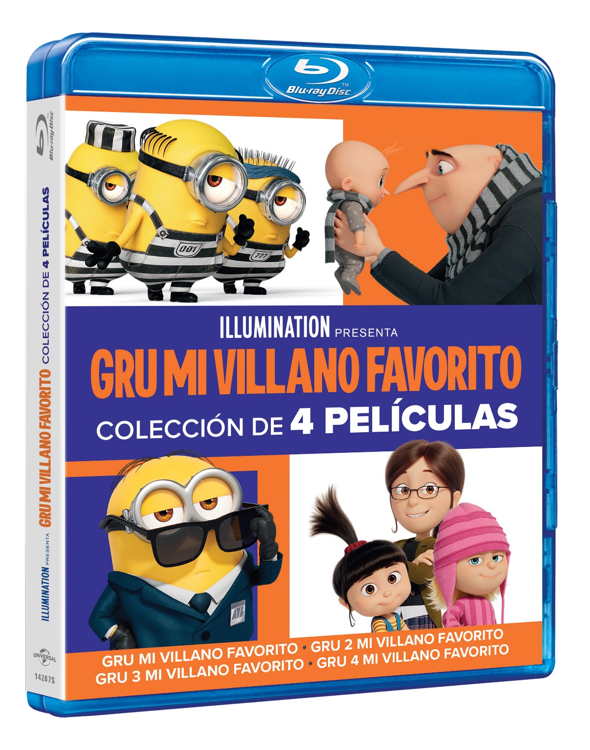 Imagen 0 de Pack Gru mi villano favorito 1-4 (Blu-Ray)