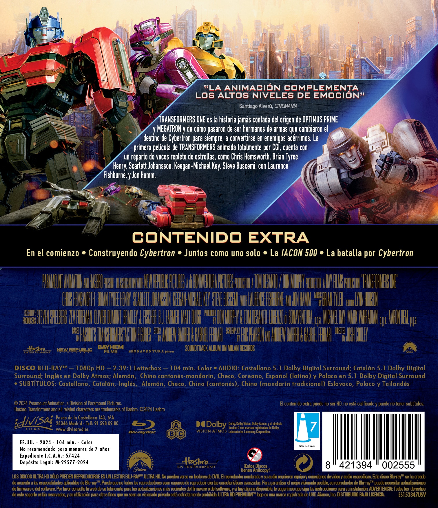 Transformers one (Blu-Ray) 2
