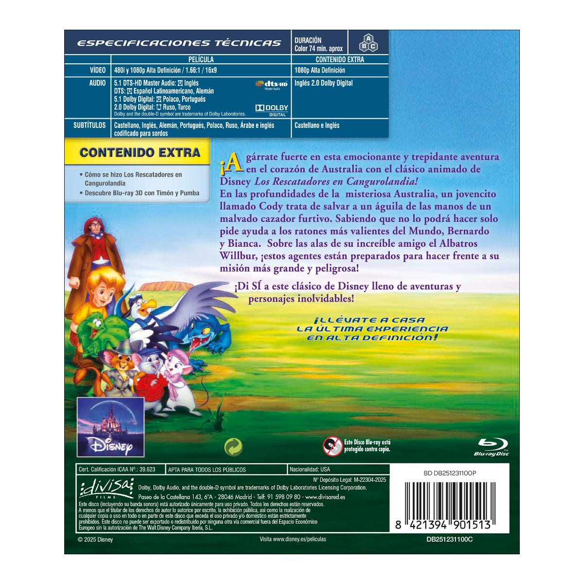 Los rescatadores en Cangurolandia (Blu-Ray) 2