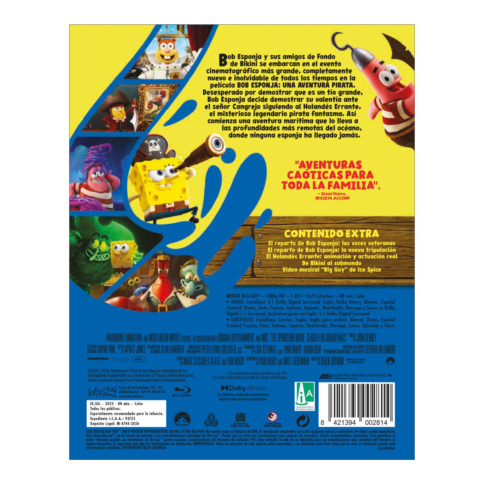 Bob Esponja: Una aventura pirata (Edición Metálica) (Blu-Ray) 3