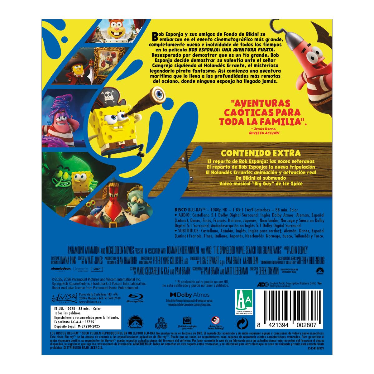Bob Esponja: Una aventura pirata (Blu-Ray) 2
