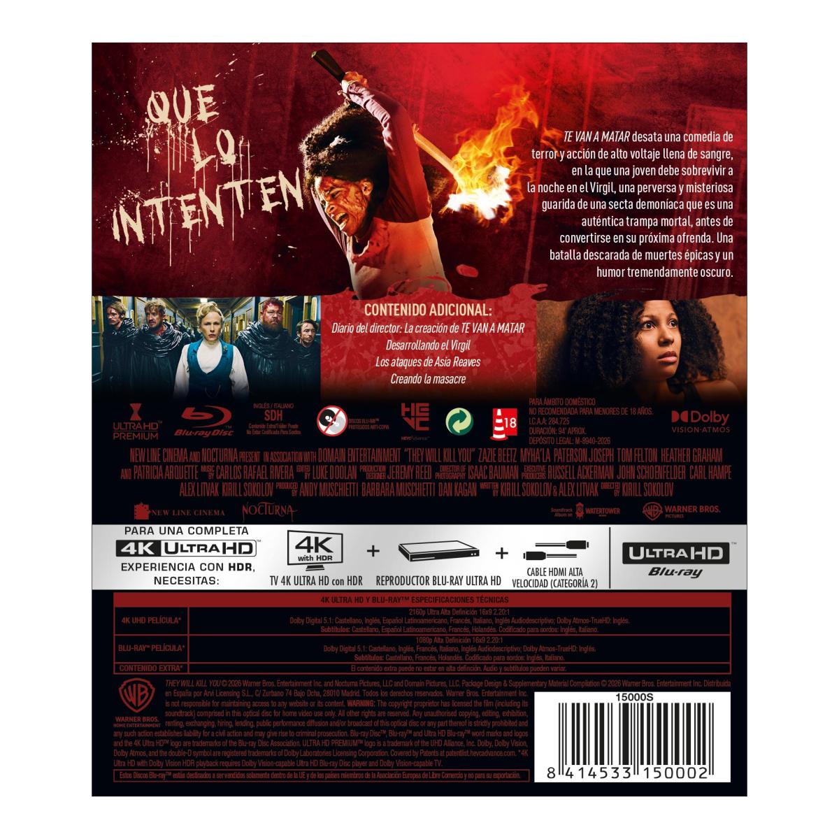 Te van a matar (4K Ultra HD + Blu-Ray) 2