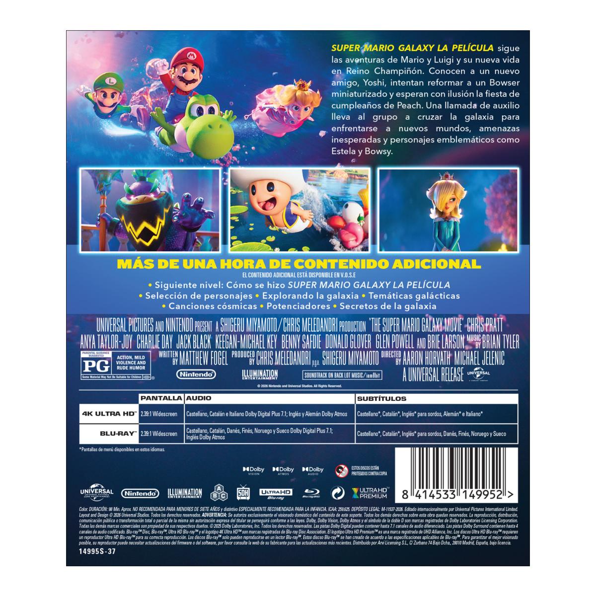 Super Mario Galaxy: La película (4K Ultra HD + Blu-Ray) 2