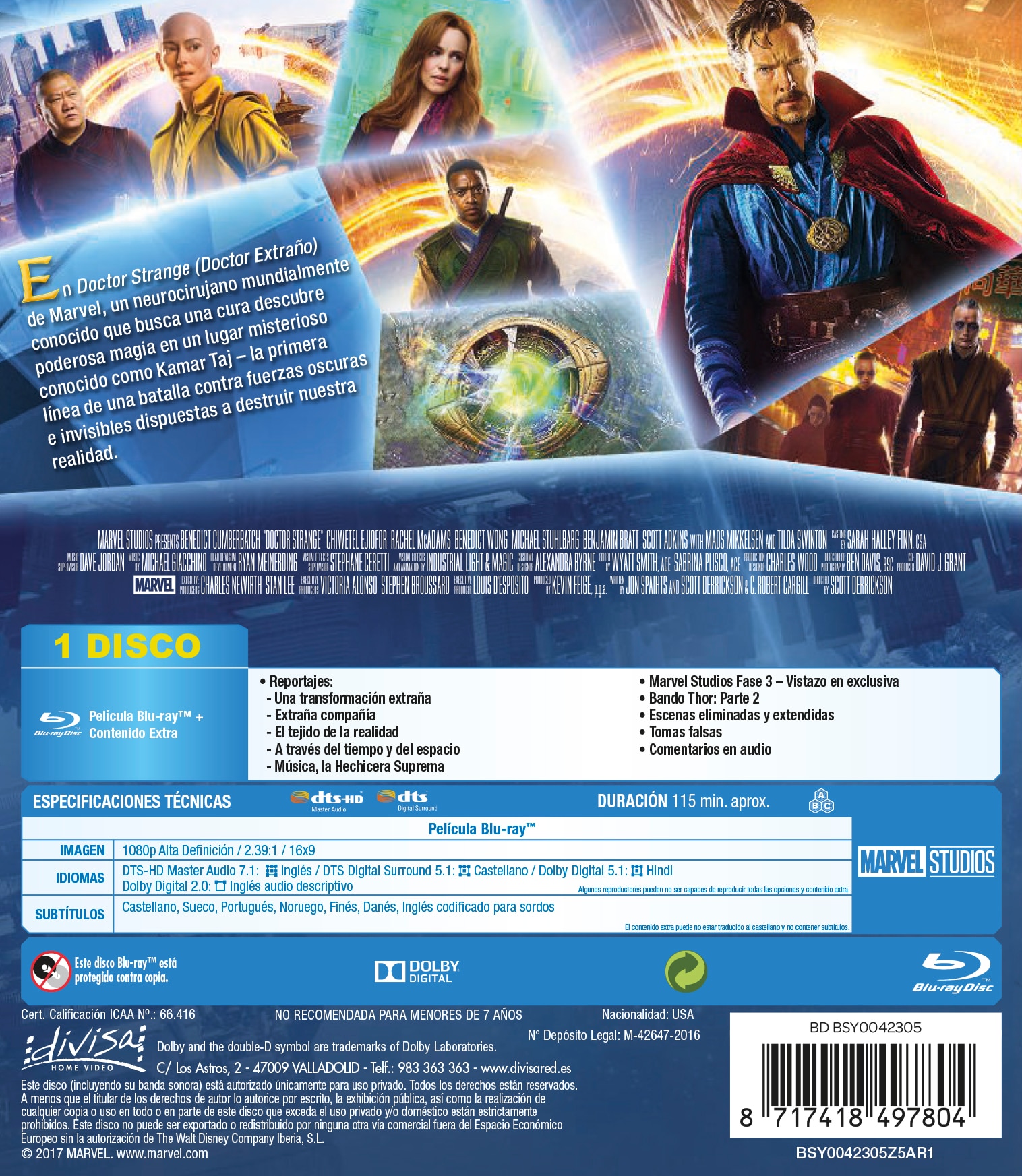 Doctor Strange (Doctor Extraño) (Blu-Ray) 2