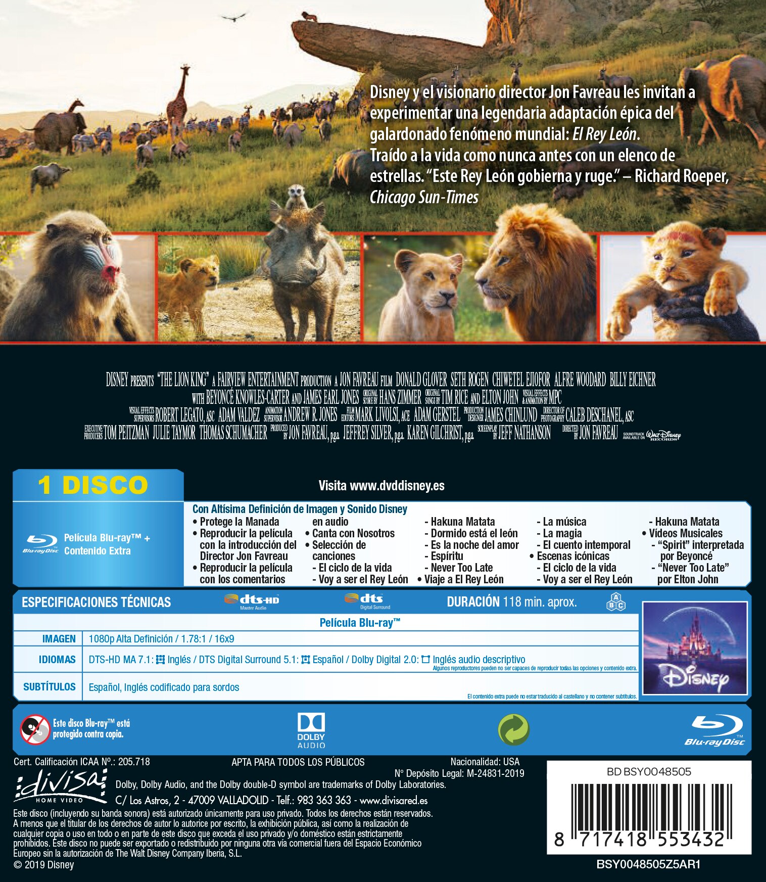 El Rey León (Live Action) (Blu-Ray) 2