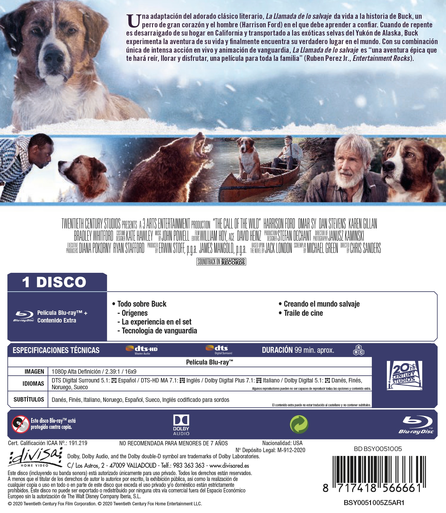 La Llamada de lo Salvaje (Blu-Ray) 2