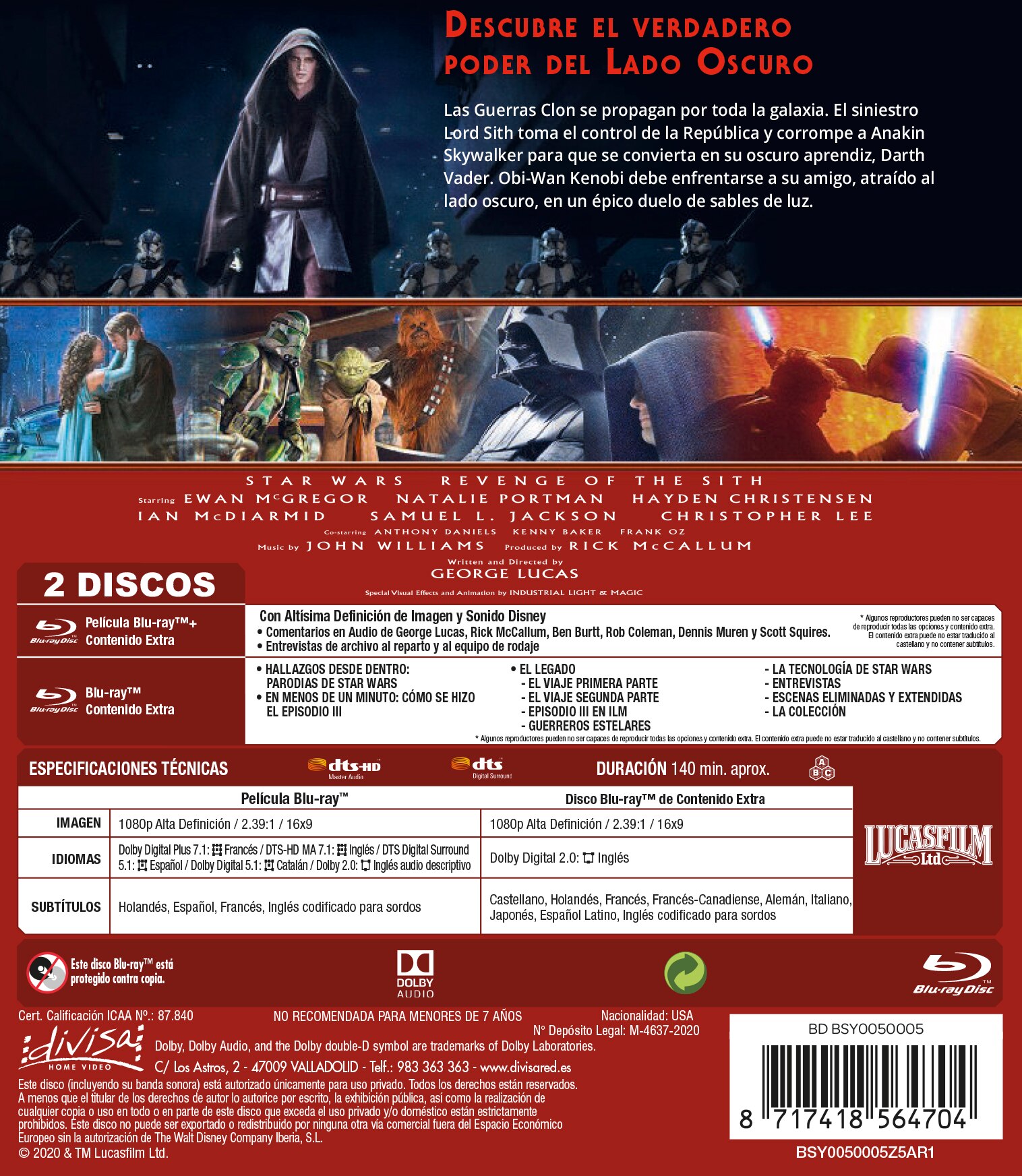 Stars Wars. Episodio III. La venganza de los Sith (Blu-Ray) 2