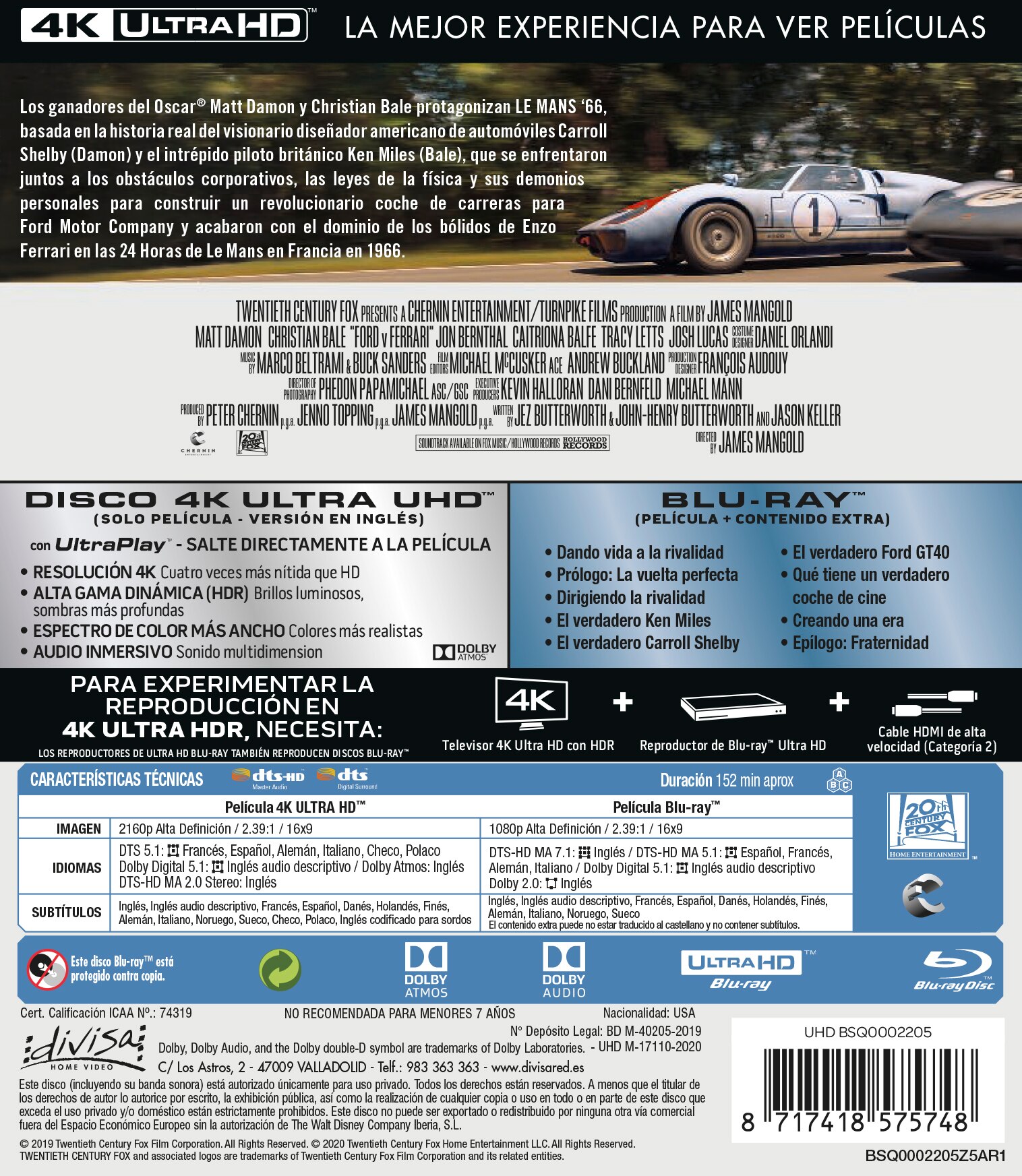 Le Mans '66 (4K UHD + Blu-Ray) 2