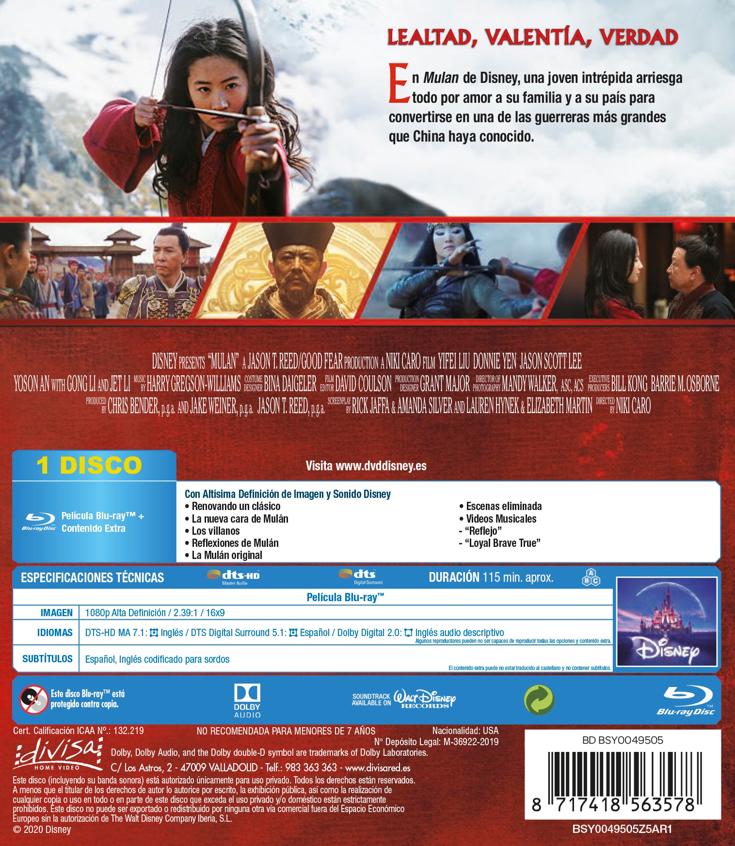 Imagen 2 de Mulán (imagen real) (Blu-Ray)